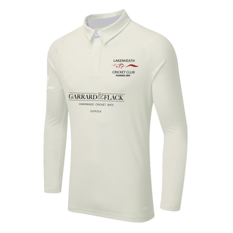 LAKENHEATH CC DUAL LONG SLEEVE CRICKET SHIRT (WOMENS)-Ivory